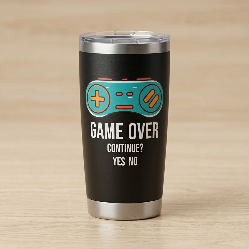 Custom Stainless Steel Tumbler - Double Wall Vacuum Insulation
