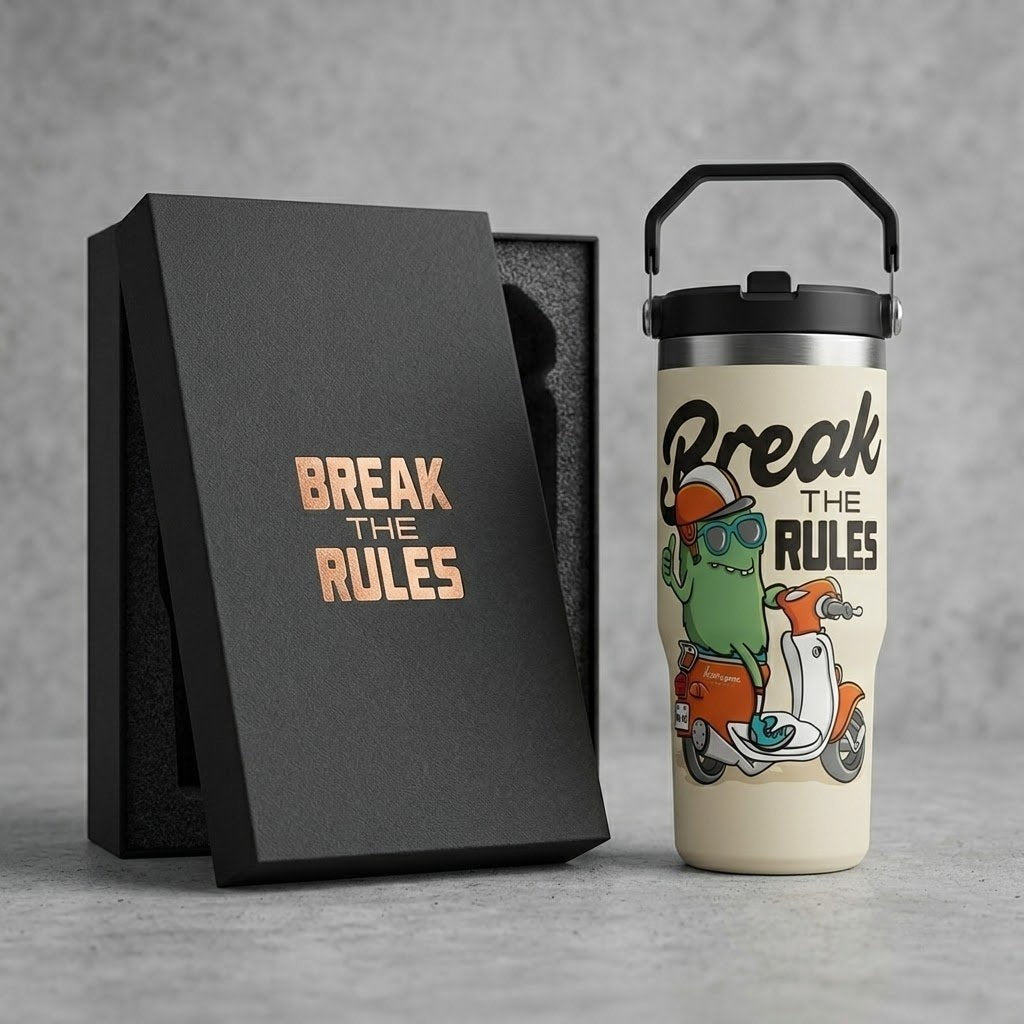 Custom Stainless Steel Tumbler - Travel Mug for Car Cup Holder