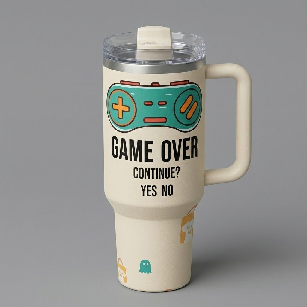 Custom Stainless Steel Tumbler with Straw - Eco Friendly Reusable Cup