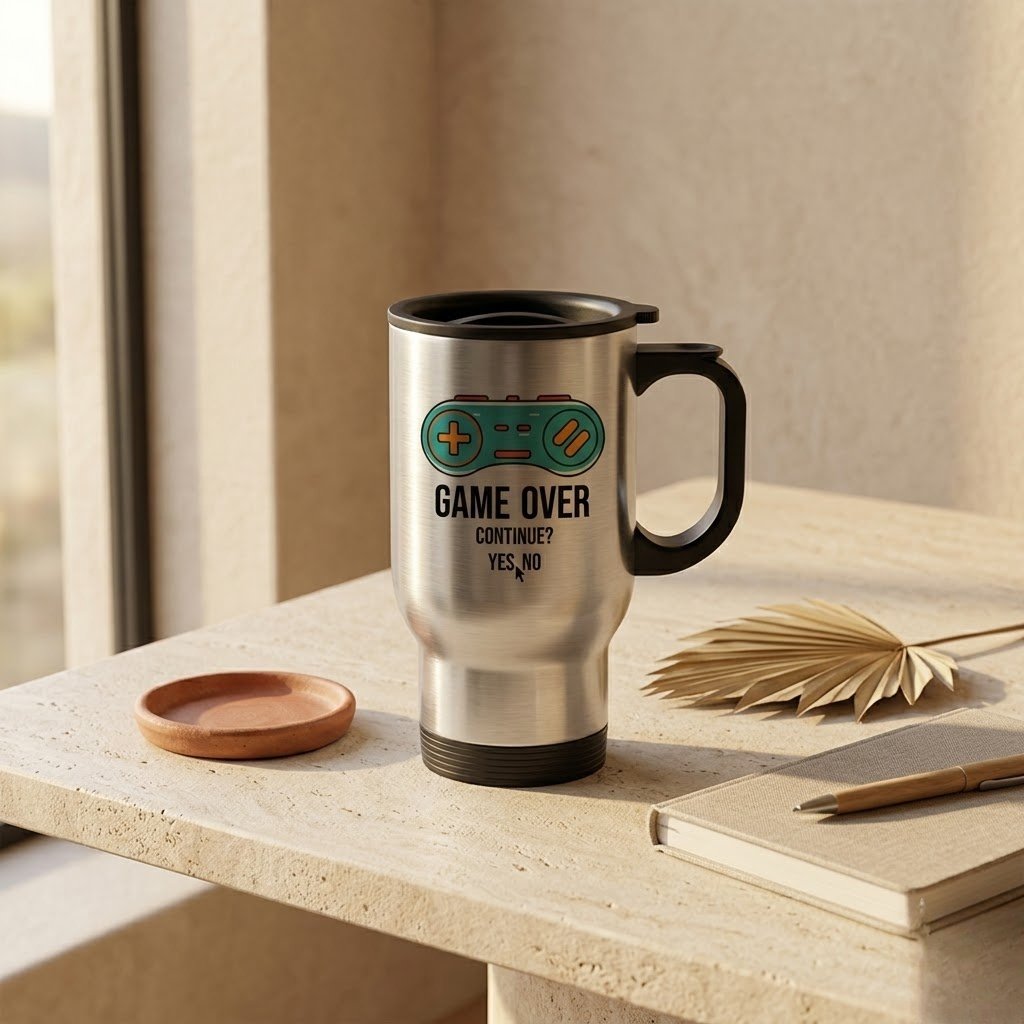 Custom Stainless Steel Tumbler - Sweat-Free Exterior Grip