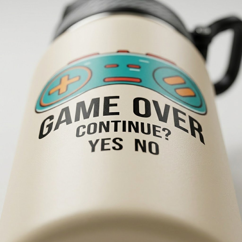Custom Stainless Steel Tumbler - Sweat Free Travel Mug Exterior