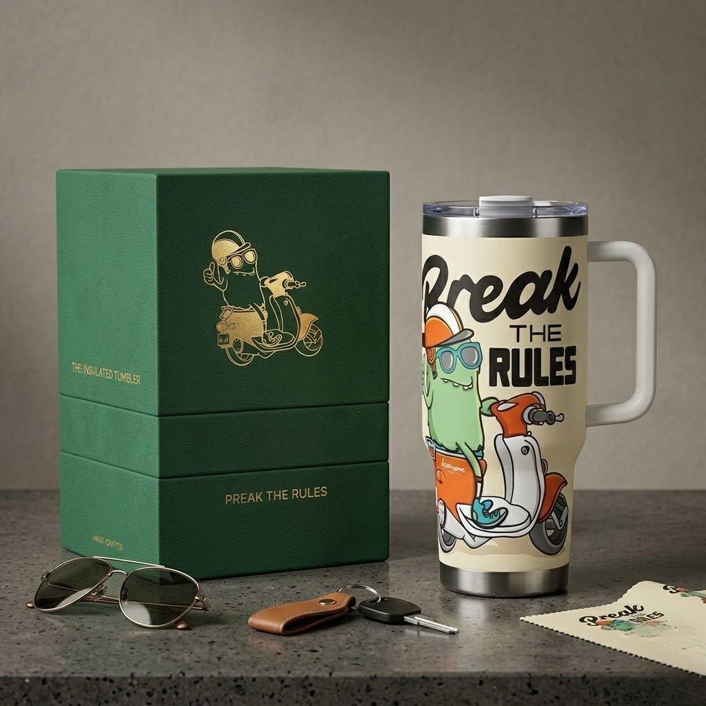 Custom Stainless Steel Tumbler - Eco Friendly Reusable Drinkware