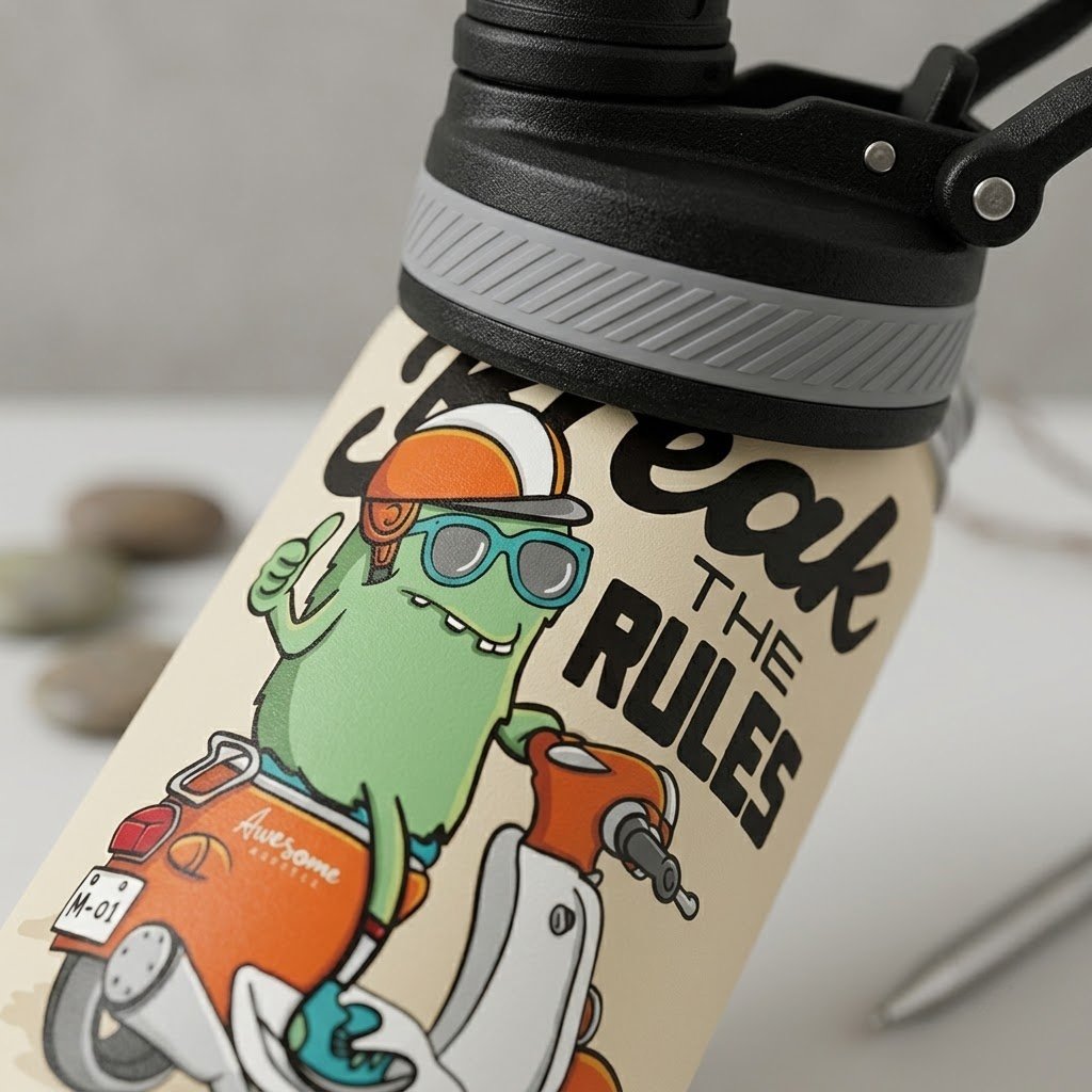 Custom Stainless Steel Tumbler - Sweat-free design exterior
