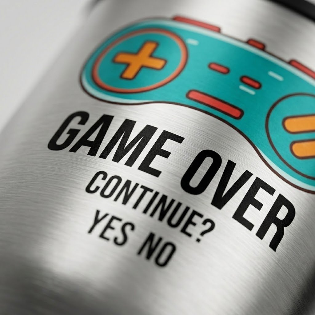 Custom Stainless Steel Tumbler - Leak-Proof Lid and Straw