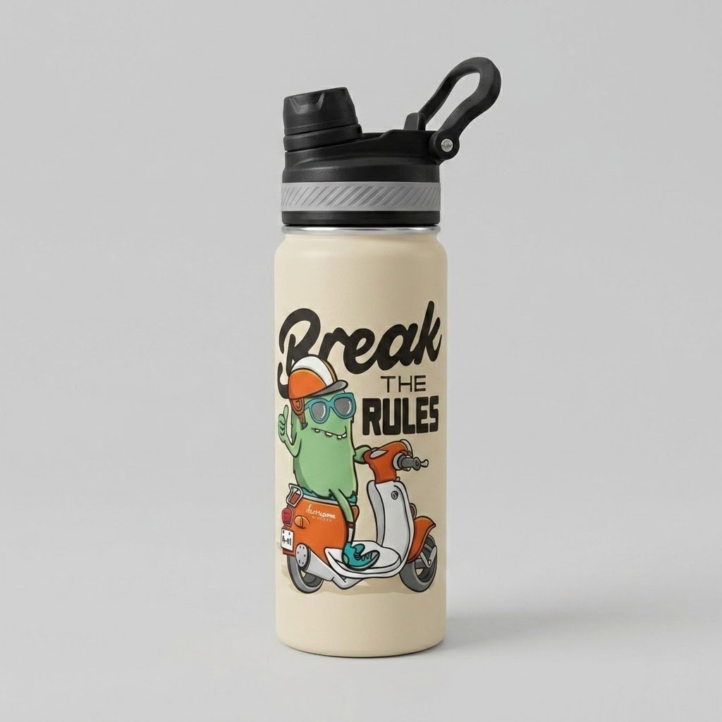 Custom Stainless Steel Tumbler - Fits standard car cup holder