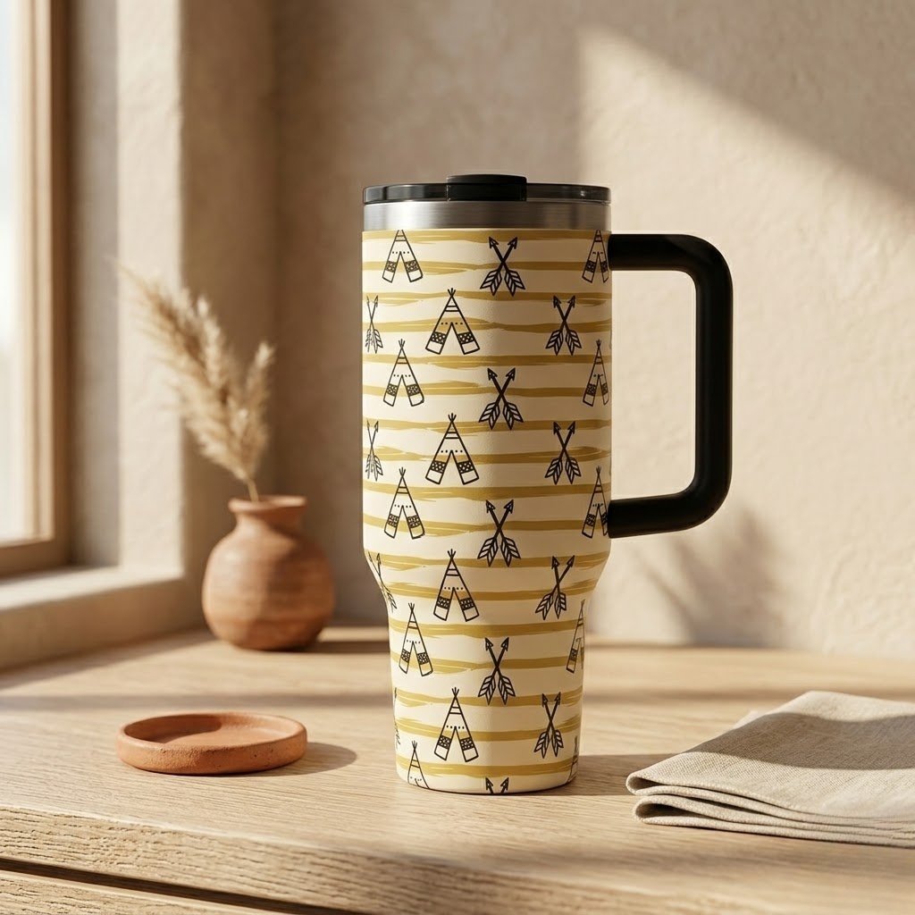 Custom Stainless Steel Tumbler - Premium Insulated Cup for Iced Coffee