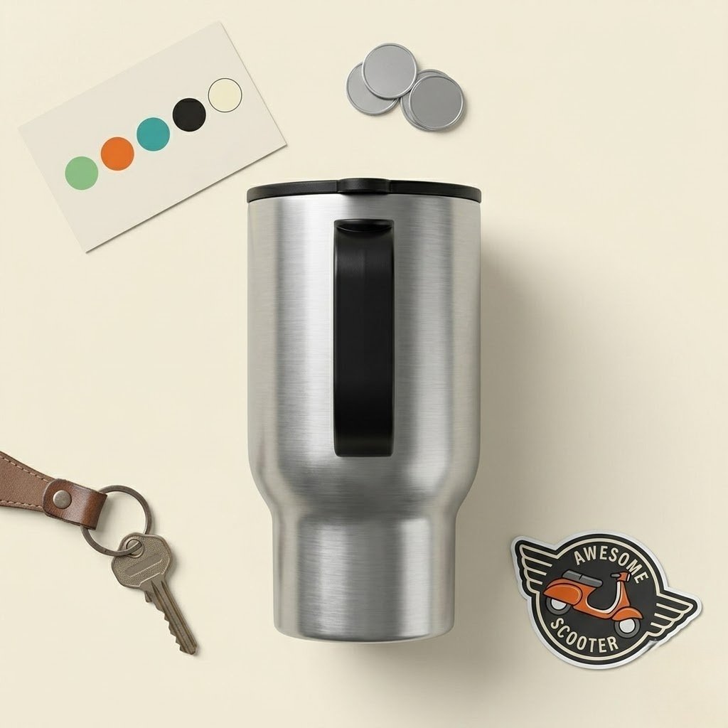 Custom Stainless Steel Tumbler - Double-Wall Vacuum Insulation Detail