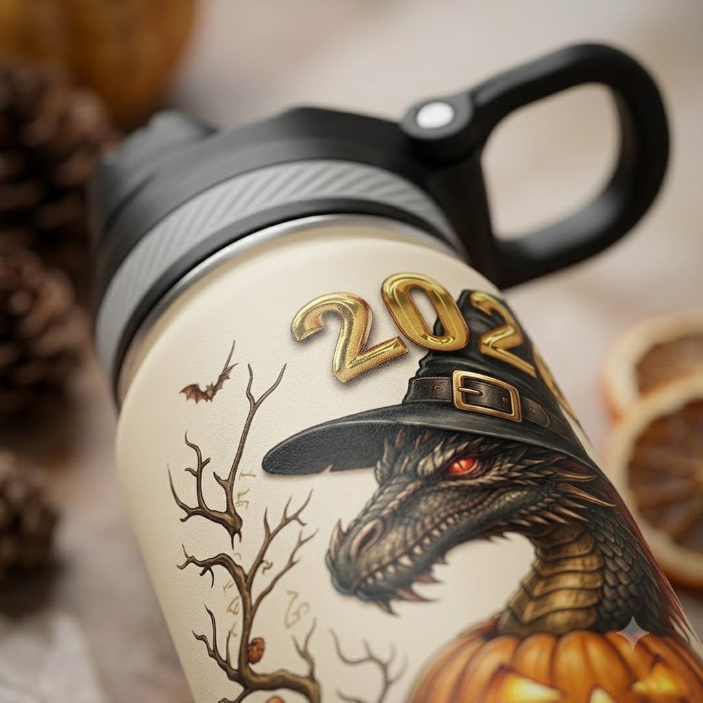 Custom Stainless Steel Tumbler with Straw - Sweat Free Exterior Thermal Mug