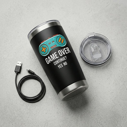 Custom Stainless Steel Tumbler - Leak Proof Lid Close Up