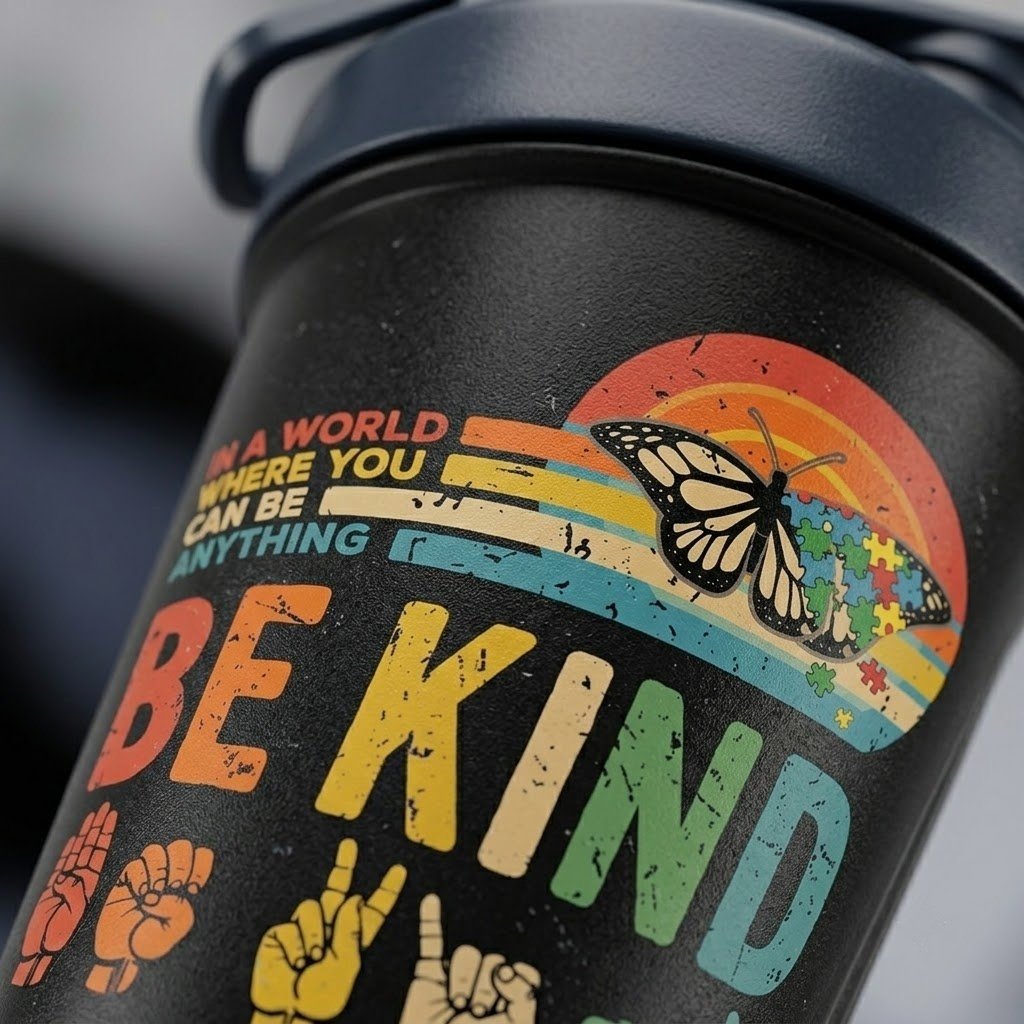 Custom Stainless Steel Tumbler - Keeps Drinks Cold 24h Hot 12h