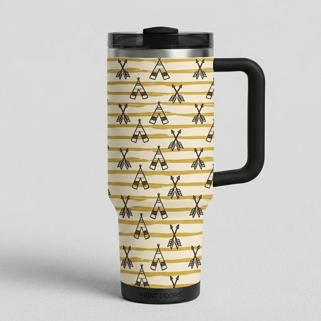 Custom Stainless Steel Tumbler - Double Wall Vacuum Insulation