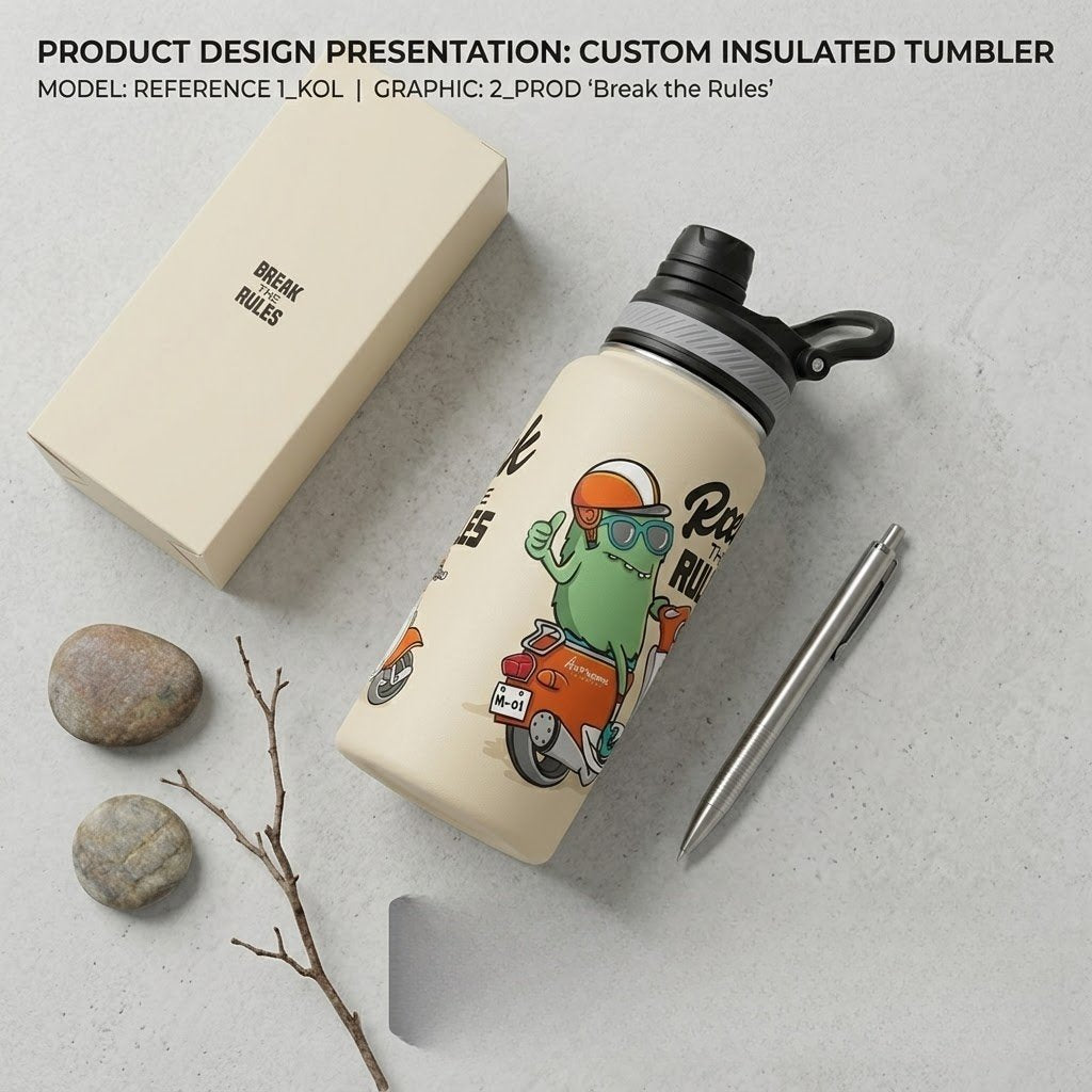 Custom Stainless Steel Tumbler - Double-wall vacuum insulation technology