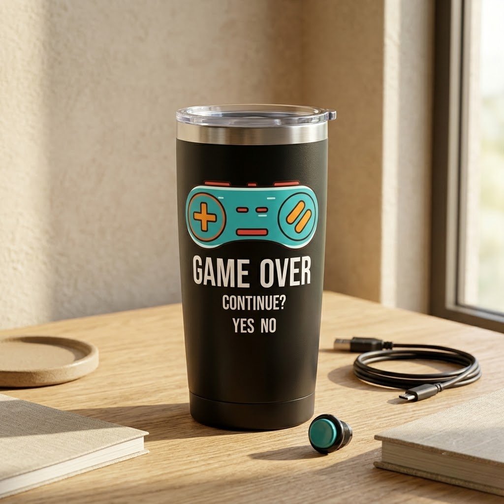 Custom Stainless Steel Tumbler - Car Cup Holder Fit