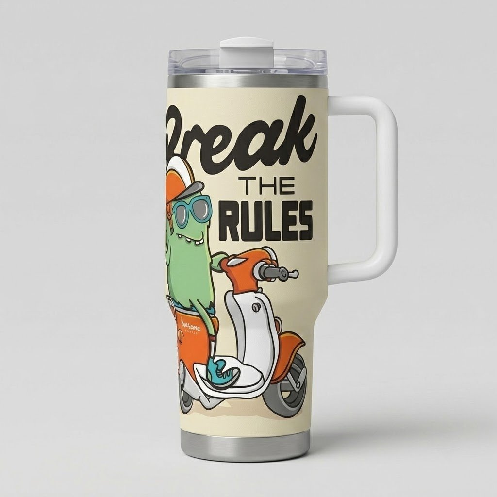 Custom Stainless Steel Tumbler - Double Wall Vacuum Insulation