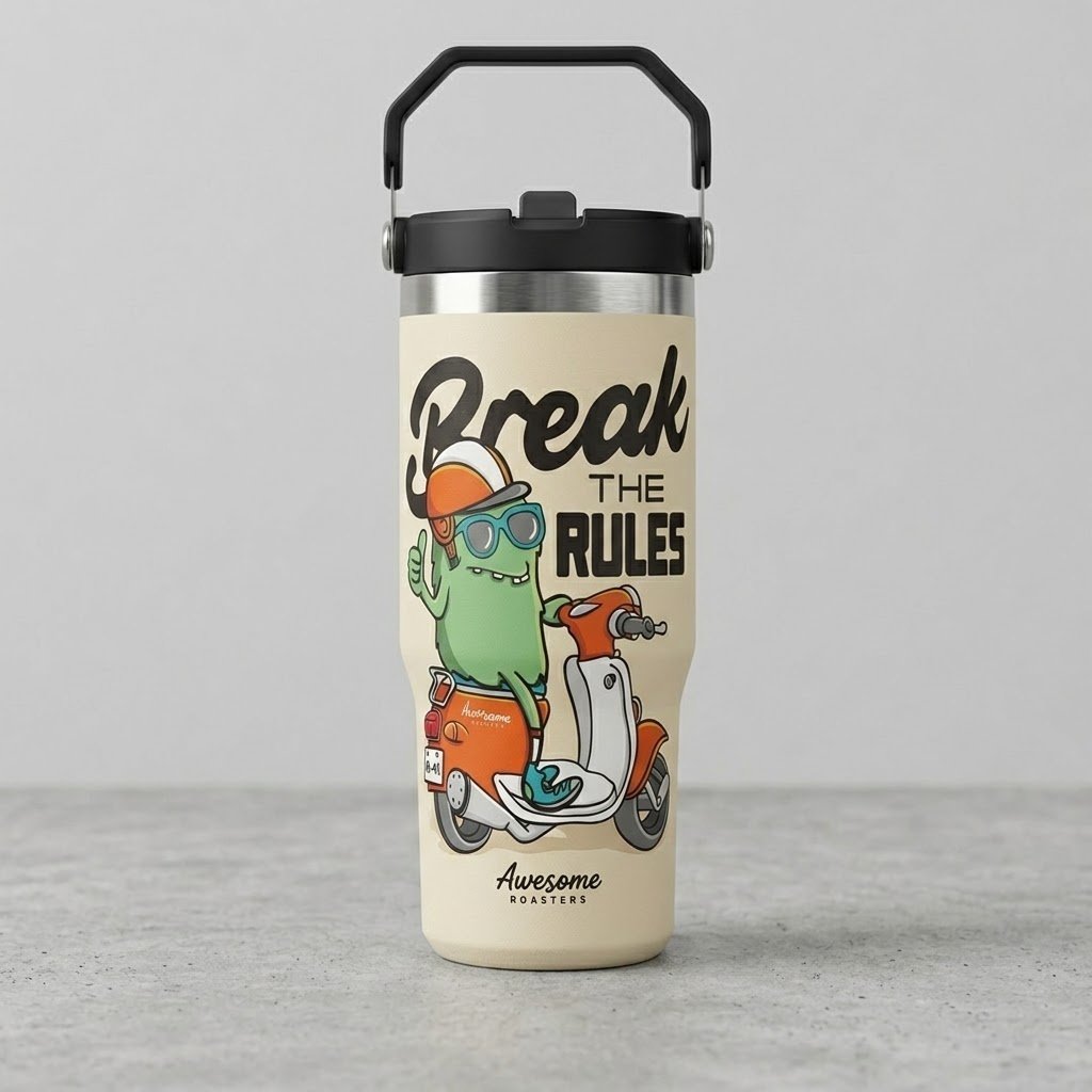 Custom Stainless Steel Tumbler - Double Wall Vacuum Insulation