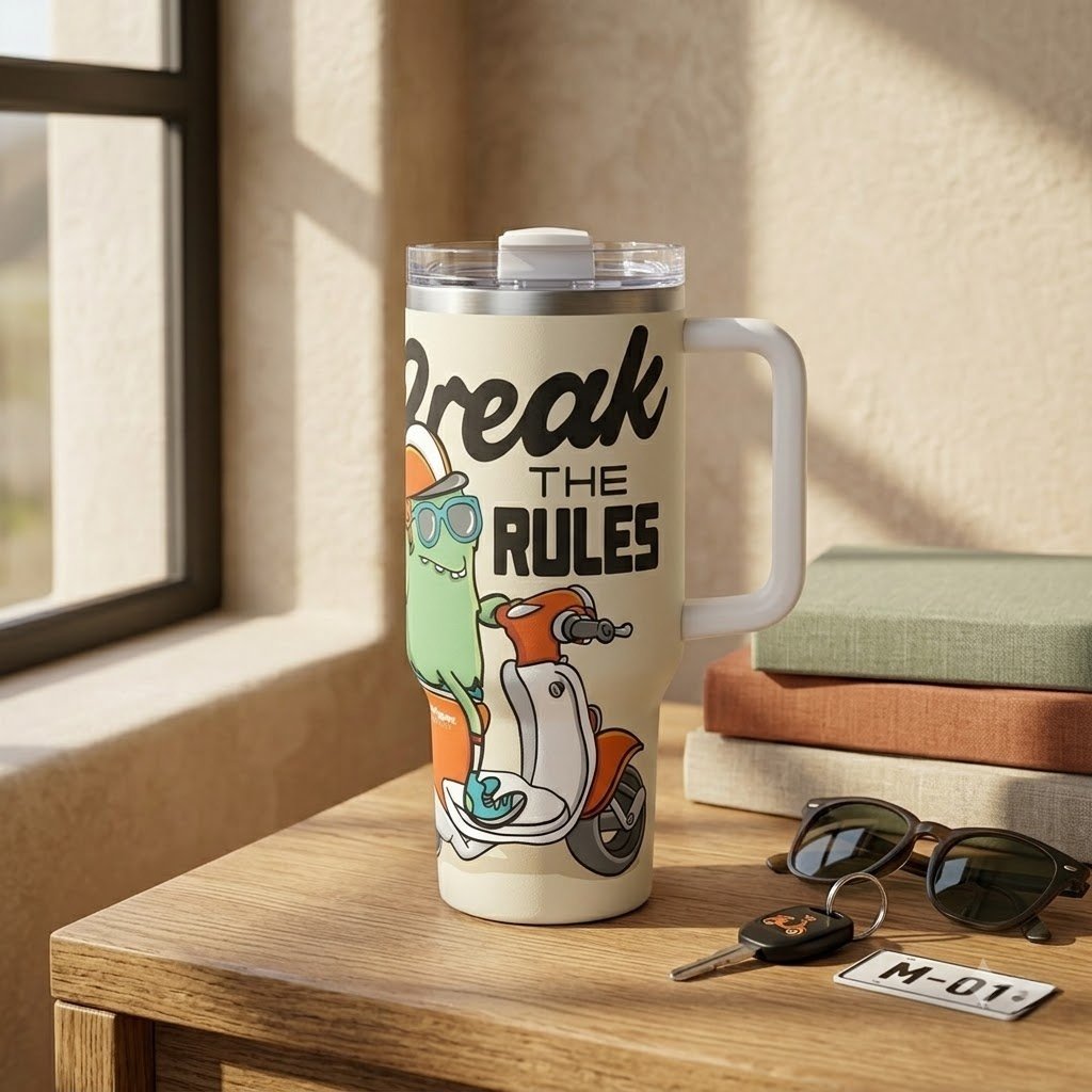Custom Stainless Steel Tumbler - Personalized Insulated Travel Cup