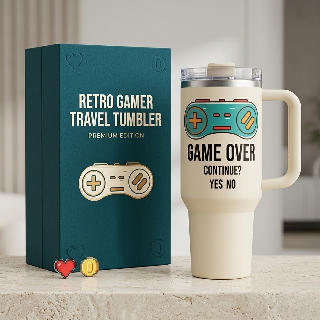 Custom Stainless Steel Tumbler - Aesthetic Travel Mug for Car Cup Holder